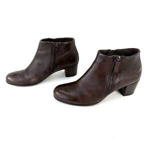 ECCO Shape 35 Zip Ankle Bootie EU 37 US 6-6.5 Cocoa Brown 273163 01482 Women’s